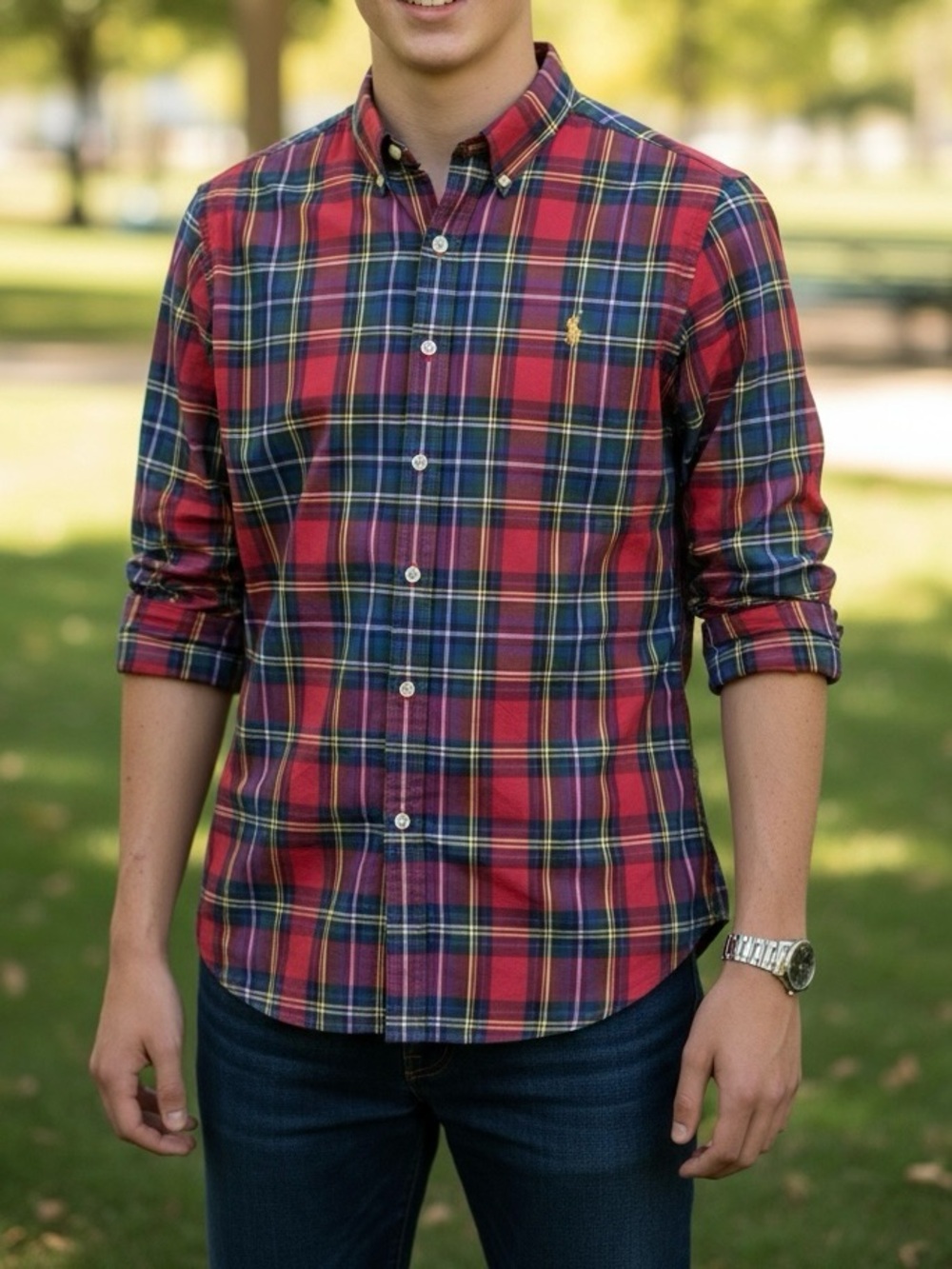Polo Ralph Lauren Plaid Flannel Multicolor Shirt